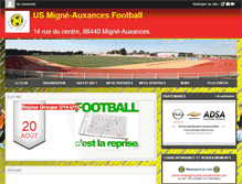 Tablet Screenshot of migneauxancesfootball.com